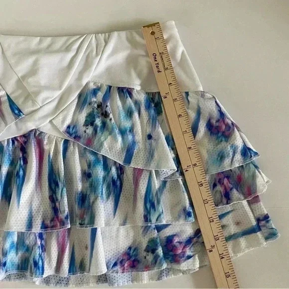 Lucky in Love Tiered Ruffle Skort Tennis Pickleball Golf XL - Picture 4 of 7